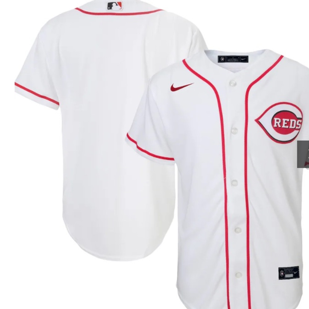 NWT Nike MLB Cincinnati Reds Home Jersey - White